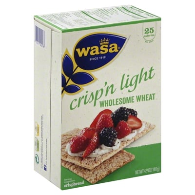Wasa - Wasa, Crisp'n Light - Crispbread, Wholesome Wheat (4.9 oz), Shop
