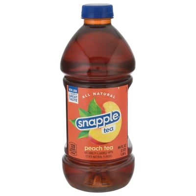  Snapple Peach Tea, 64 fl oz bottle : Bottled Iced Tea