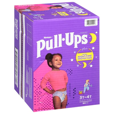 Pull-Ups Night-Time Girls' Training Pants, 3T-4T, 60 Ct 3T-4T (60