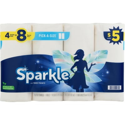  Sparkle Pick-A-Size Paper Towels, Spirited Prints, 6