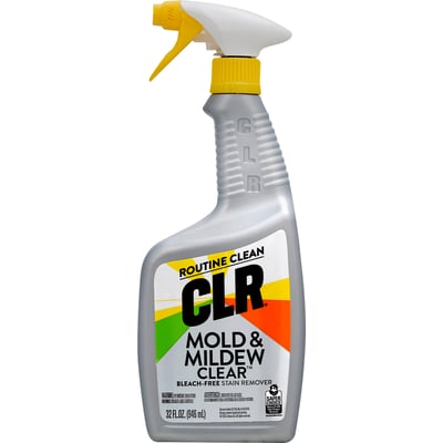 CLR - CLR Routine Clean Mold & Mildew Clear Bleach-Free Stain Remover 32  Ounce (32 ounces)
