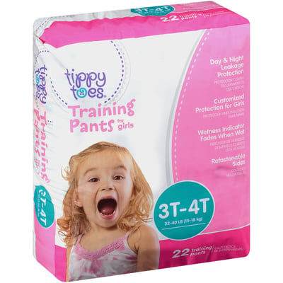 Tippy Toes - Tippy Toes, Training Pants, for Girls, 3T-4T (32-40