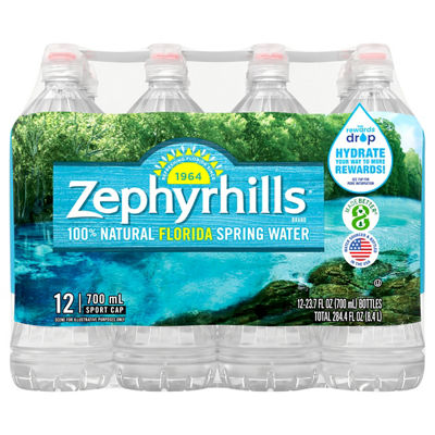 スプリングウォーター Zephyrhills - Zephyrhills Natural Spring Water 23.7 Ounces (23.70