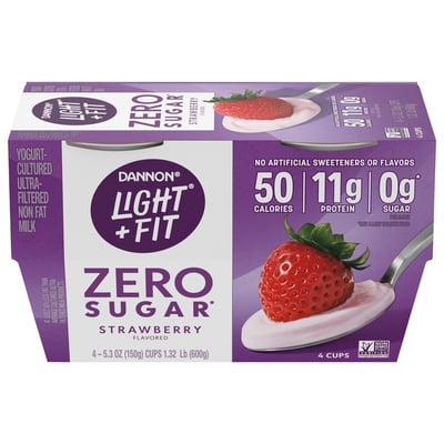 Fit Zero Sugar Strawberry Yogurt 5 3oz