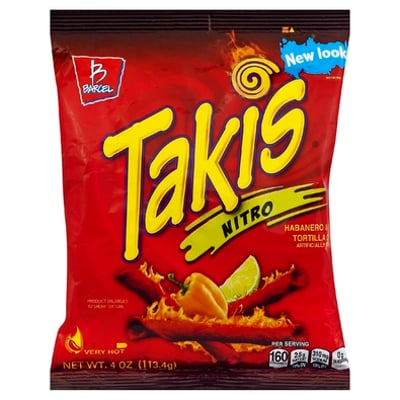 Barcel - Takis, Tortilla Chips, Habanero & Lime, Very Hot (4 ounces) | |  Lucky Supermarkets