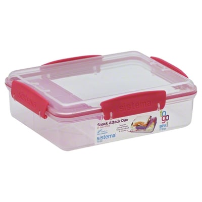 Sistema - Sistema, To Go - Container, Snack Attack Duo, 32.9 Ounce