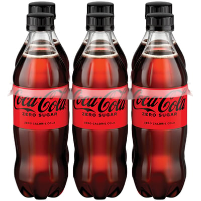 Coca - Cola No Sugar Glass Bottles 4x330mL Pack