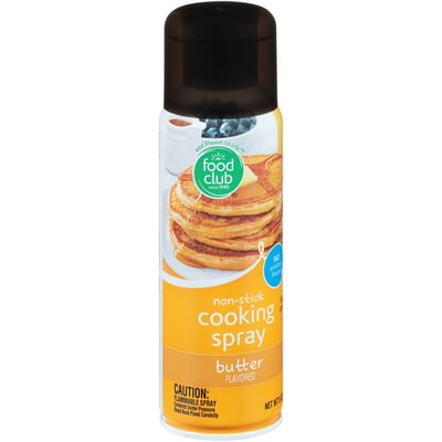 Food Club Cooking Spray, Non-Stick, Butter Flavored