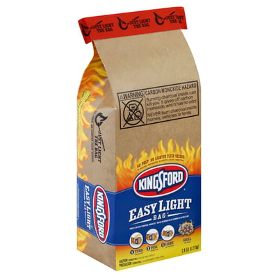 Kingsford Charcoal Briquettes in Easy Light Bag Single Use 2.8 Pound Pack of 2 