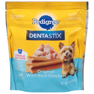 Save on Pedigree DENTASTIX Treats for Dogs Toy/Small Beef Flavor - 24 ct  Order Online Delivery