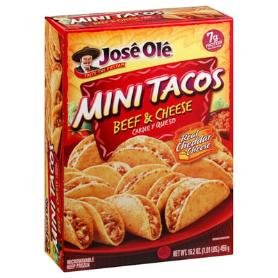 Jose Ole - Jose Ole, Mini Tacos, Beef & Cheese (16.2 oz) | Shop | Weis