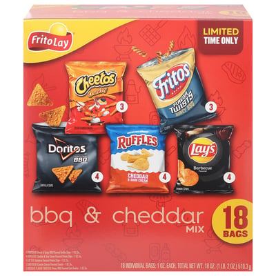Fritos, Flavor Twists, Honey BBQ Flavored, Corn Snacks
