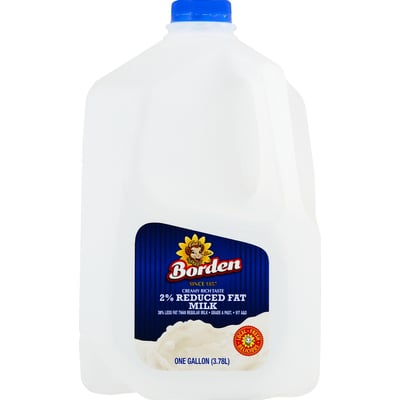 Borden Borden 2 Reduced Fat Milk 1 gal (128 ounces) WinnDixie delivery available in as