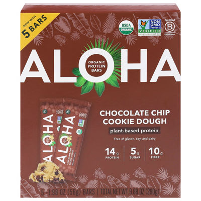 Aloha - Aloha Protein Bars Chocolate Chip Cookie Dough 1.98 Ounces