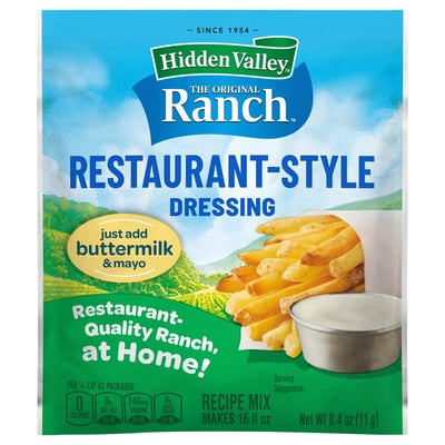 hidden valley ranch dressing mix recipe Hidden Valley Ranch Seasoning & Salad Dressing Mix Shaker main image 1