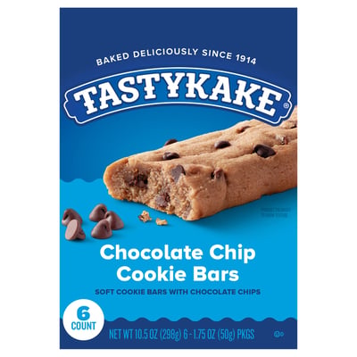 Tastykake - Tastykake, Chocolate Chip Cookie Bars (6 count) | Shop