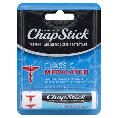 ChapStick - ChapStick, External Analgesic/Skin Protectant, Classic,  Medicated (0.15 oz) | Shop | Weis Markets