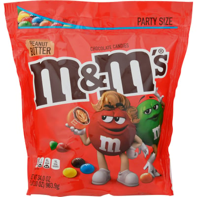 M&M'S - M&M'S, Chocolate Candies, Peanut Butter, Party Size (34 oz), Grocery Pickup & Delivery