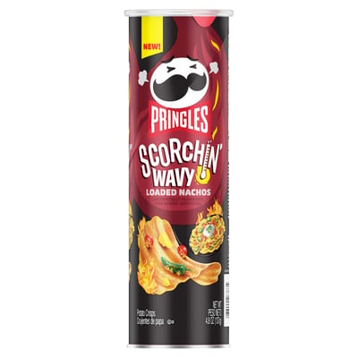 Pringles - Pringles, Scorchin' Wavy - Potato Chips, Loaded Nachos (4.8 ...