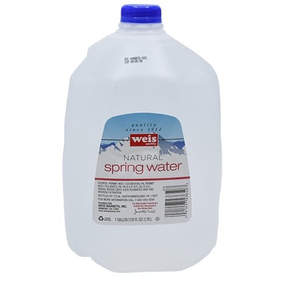 Weis Quality - Weis Quality Gallon Certified Spring Water (1 gallon), Shop