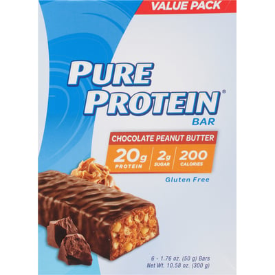 Pure Protein Bar Chocolate Peanut Butter is a Great Source of Protein