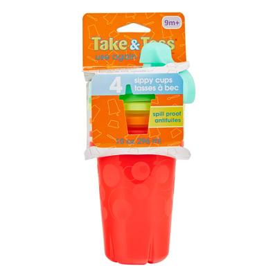 Take and Toss Spill-Proof Kid Baby Toddler Travel Sippy Cups BPA Free - NEW