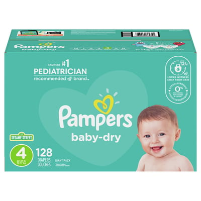 temperament Collega Achterhouden Pampers - Pampers, Baby-Dry - Diapers, 4 (22-37 lb), Sesame Street, Jumbo  Pack (128 count) | Shop | Weis Markets