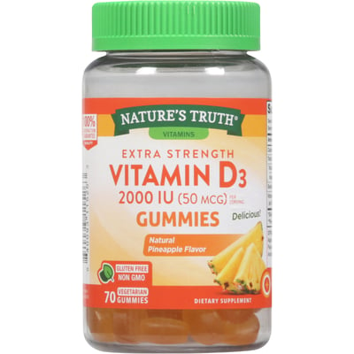 NATURE'S TRUTH - Nature's Truth Extra Strength Vitamin D3 2000Iu ...