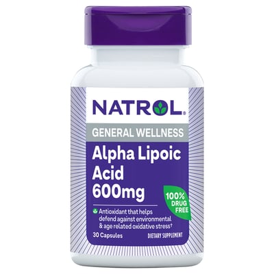 natrol glutathione - Natrol, Alpha Lipoic Acid, 600 mg, Capsules (30 count) | Shop Color:60 CT