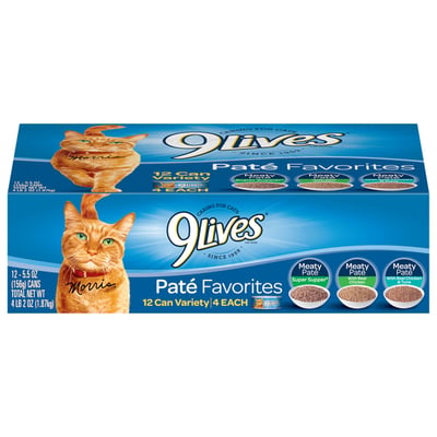 9Lives - 9Lives, Variety Pate Favorites Cat Food (12 count) | Shop | Weis  Markets
