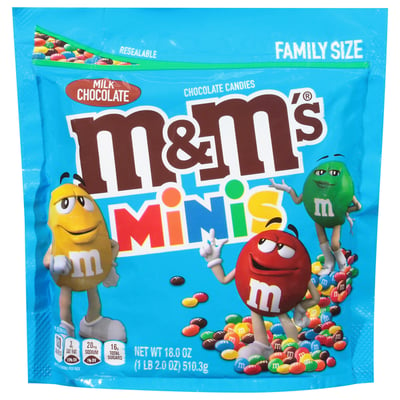 M&M's Milk Chocolate Candy - Family Size 18 oz