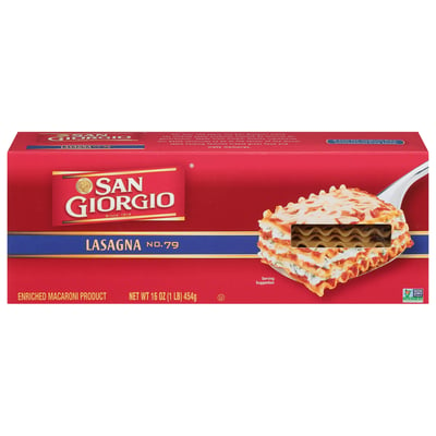 San Giorgio - San Giorgio, Lasagna, No. 79 (16 oz) | Shop | Weis 