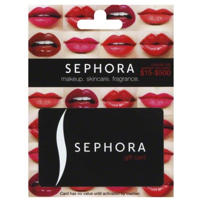 Sephora - Sephora Gift Card, $15-$500, Shop