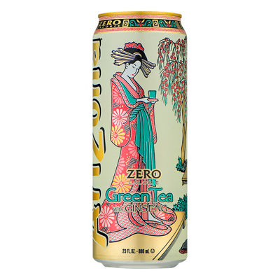 AriZona - Arizona Zero Calorie Ginseng Green Tea 22 Ounces (23