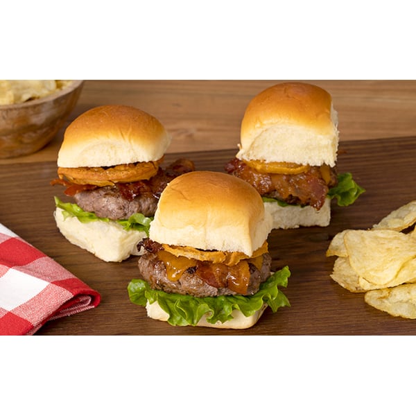 Western Bacon Cheeseburger Slider | Recipes | WinCo Foods