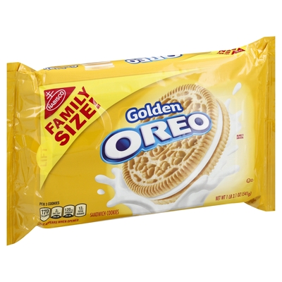Oreo - Oreo, Sandwich Cookies, Golden, Family Size (19.1 oz) | Shop ...