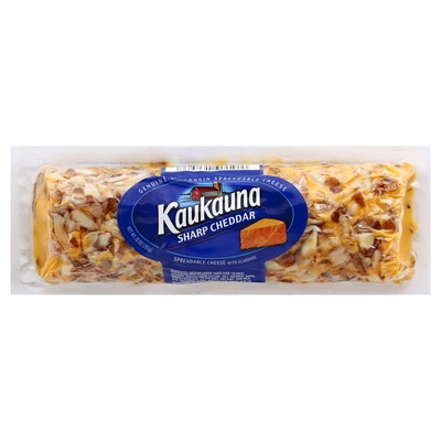kaukauna almonds sharp cheddar spreadable cheese oz