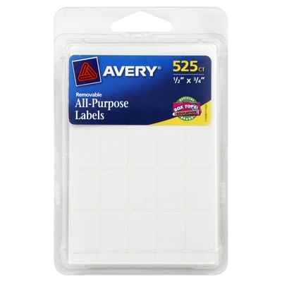 Avery - Avery, All-Purpose Labels, Removable (525 count) | Shop | Super ...