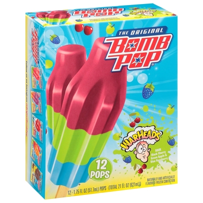 Bomb Pop - Bomb Pop, Pops, Warheads (12 count) | Shop | Super 1 Foods