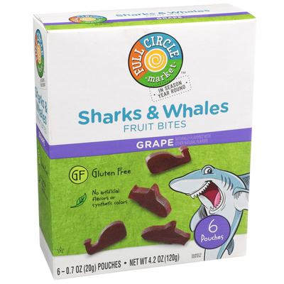 Full Circle Market Full Circle Market Grape Sharks Whales Fruit Bites 4 2 Oz Shop Weis Markets