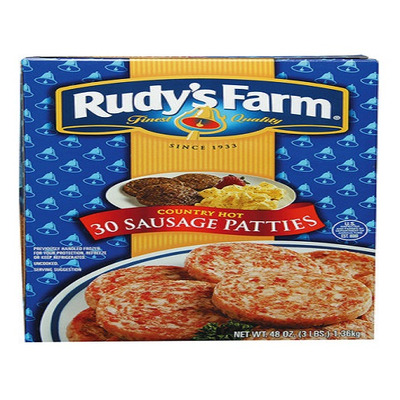 Rudy Farms Hot Sausage Patty 48 oz (48 ounces) | Online grocery ...
