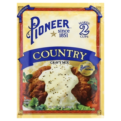 Pioneer - Pioneer, Gravy Mix, Country (2.75 oz) | Shop | Brookshire’s
