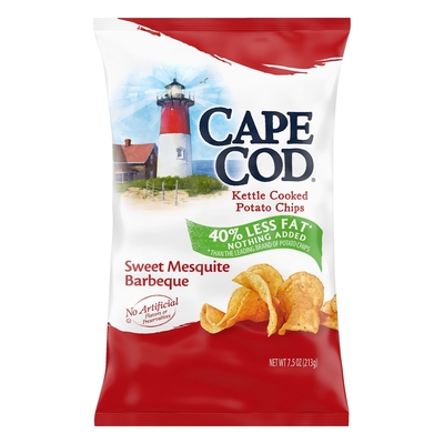 Cape Cod Cape Cod Potato Chips Sweet Mesquite Barbeque Kettle Cooked 7 5 Oz Shop Weis Markets