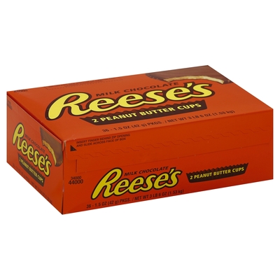 Reese's 2 Peanut Butter Cups Milk Chocolate (36 Count) | Online grocery ...