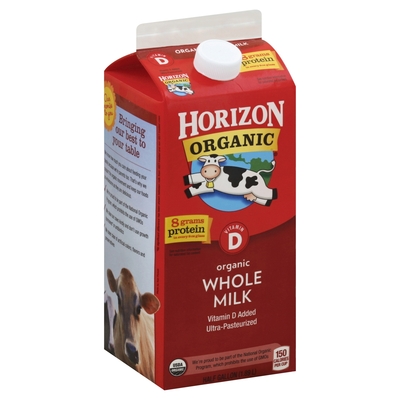 Horizon - Horizon, Organic - Milk, Organic, Whole (0.5 gl) | Shop ...