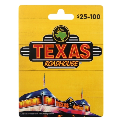 Texas Roadhouse - Texas Roadhouse, Gift Card, $25-100 | Shop | Weis Markets