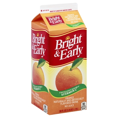 Bright And Early Bright And Early Flavored Drink Orange 59 Oz Shop Weis Markets