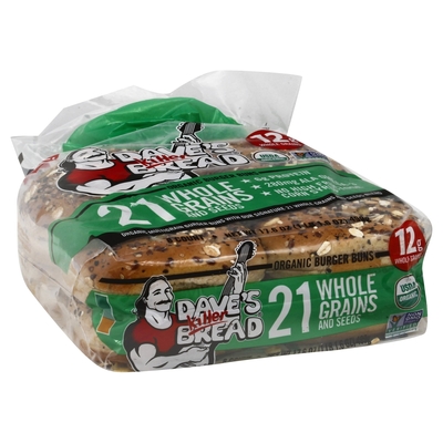 Daves Killer Bread - Daves Killer Bread, Burger Buns, Organic, 21 Whole ...